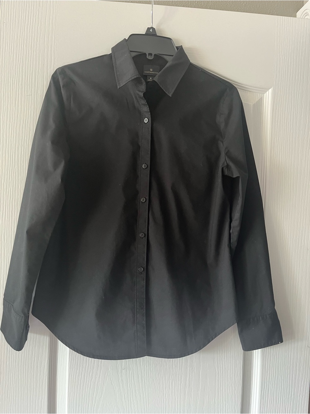 Worthington Black Women's Dress Shirt - Button Front